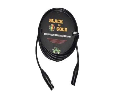 BLACK IS GOLD Professional Microphone Cable